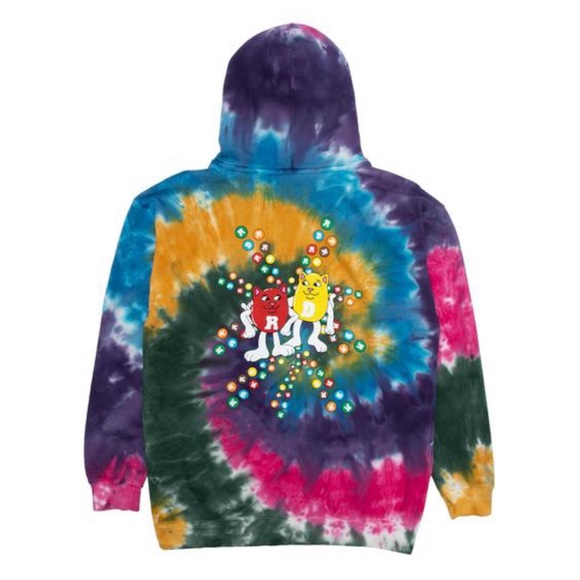 New RIPNDIP spiral tie dye hoodie - Picture 2 of 10